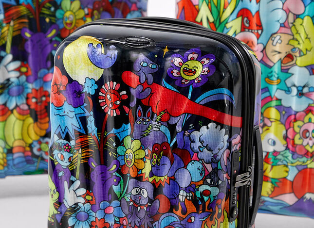 Farverigt kunstværk