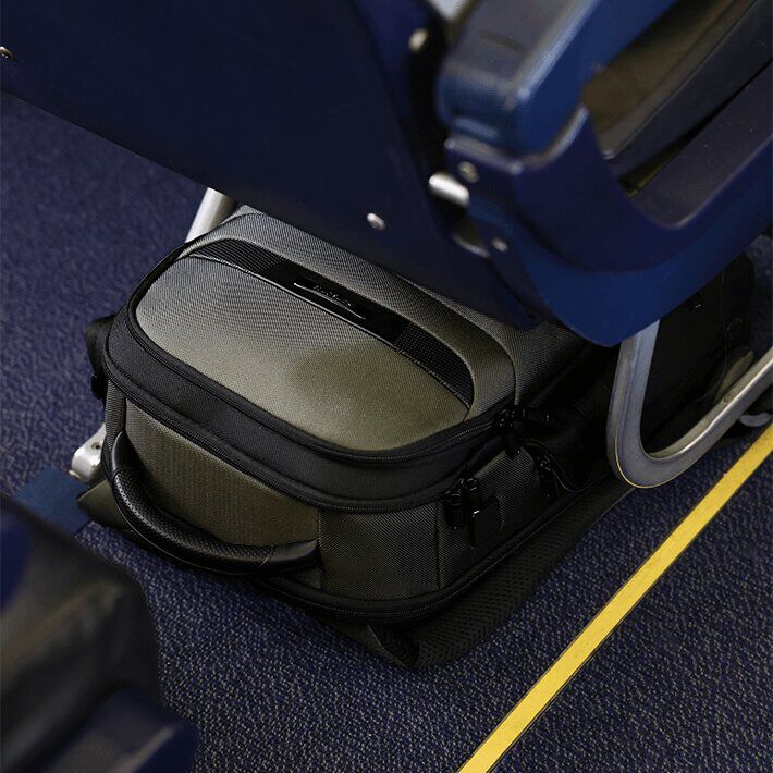 Rygsække der kan opbevares under sædet