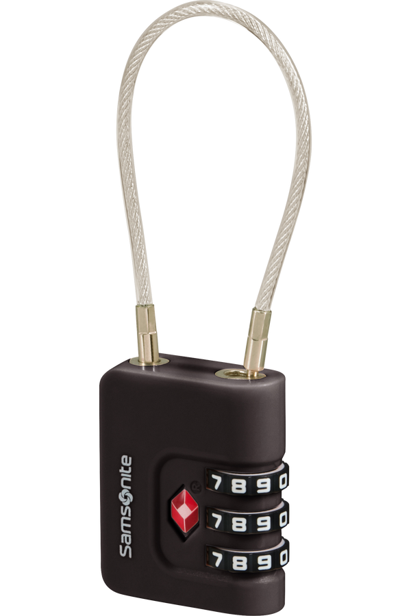 Samsonite Ta Revolution Cablelock 3 dial TSA  Sort