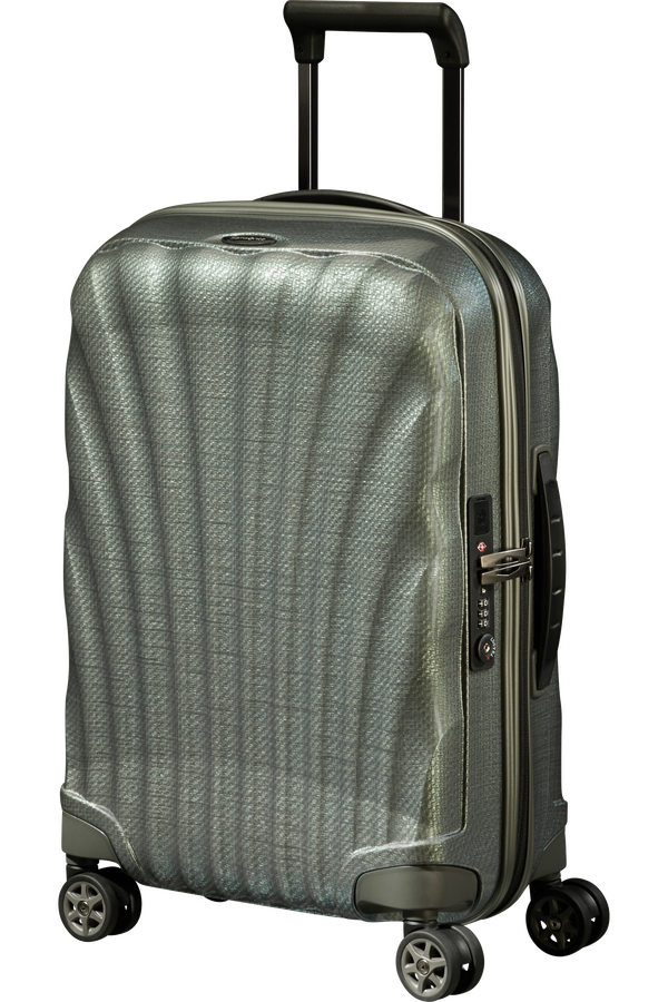 Samsonite C-Lite Spinner Expandable 55cm  Metallisk grøn