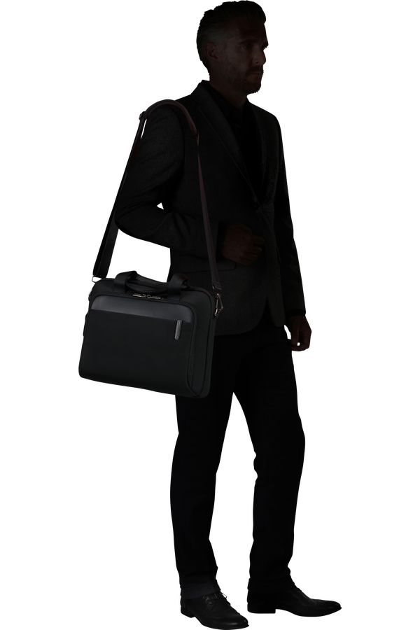 Samsonite Evosight Slim Bailhandle 15.6'  Sort