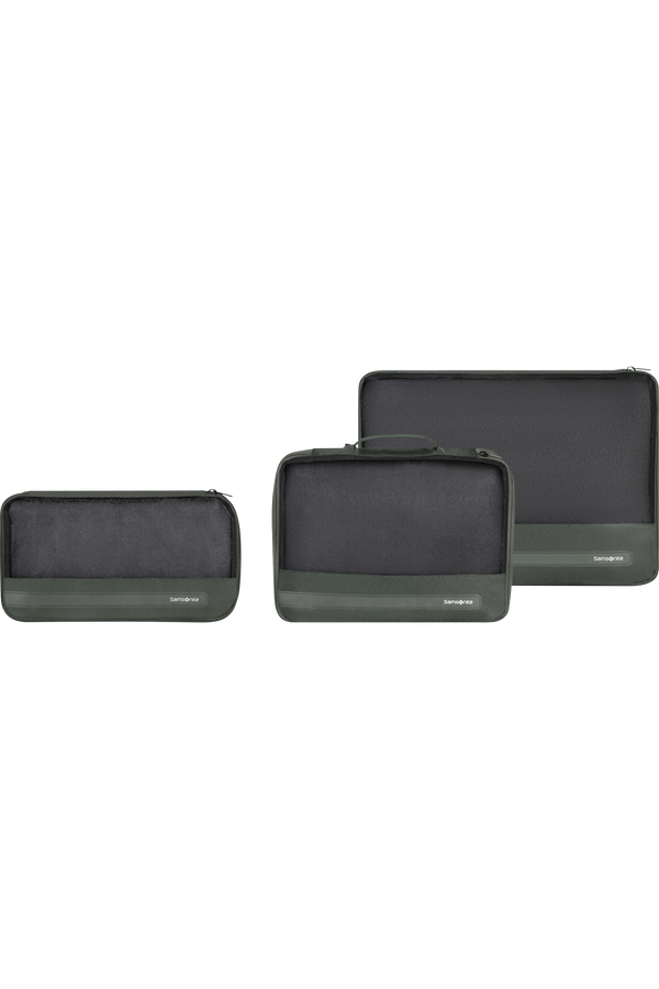 Samsonite Ta Revolution Set of 3 Packing Cubes  Gr&oslash;n