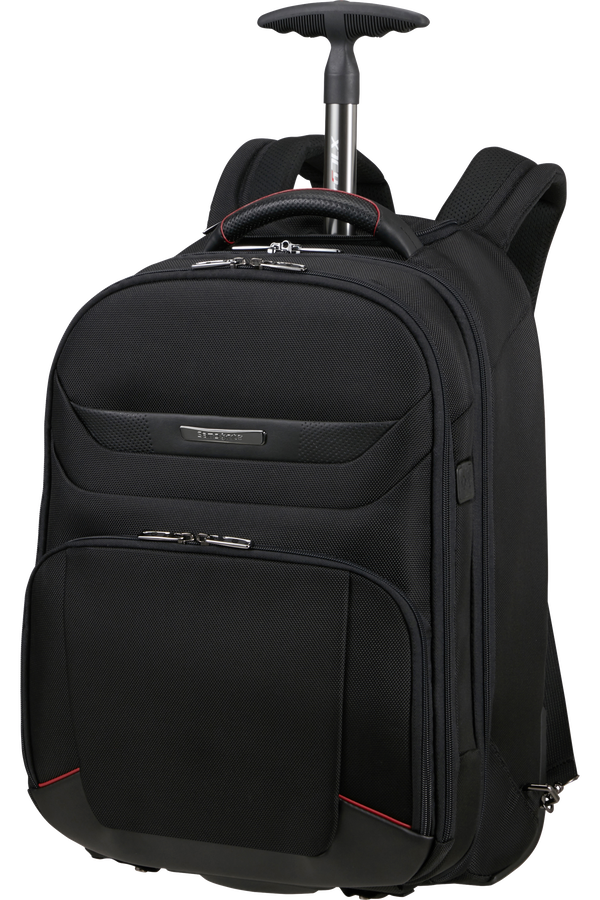 Samsonite Pro-DLX 6 Laptop Backpack with Wheels  17.3inch Sort