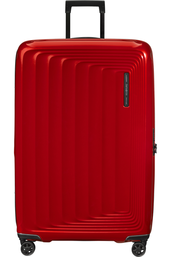 Samsonite Nuon Spinner Expandable 81cm  Metallisk r&oslash;d