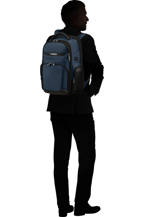Samsonite Pro-Dlx 6 Backpack 3 Volume Expandable 15.6'  Blå