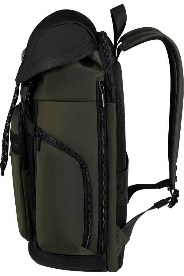 Samsonite Relyon Backpack M 15.6'' with flap  Gr&oslash;n