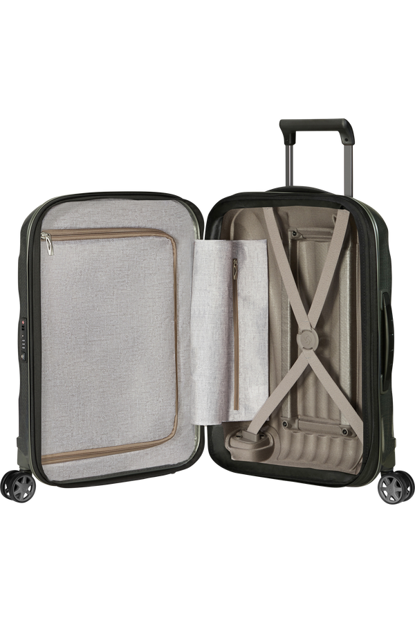 Samsonite C-Lite Spinner Expandable 55cm  Metallisk gr&oslash;n