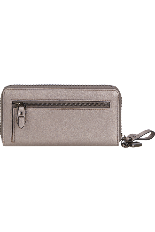 Samsonite Karissa 2.0 Slg 419 - L ZIP AROUND PU L  Sølv