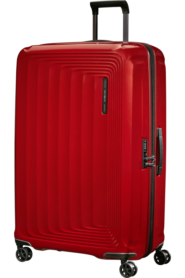 Samsonite Nuon Spinner Expandable 81cm  Metallisk r&oslash;d