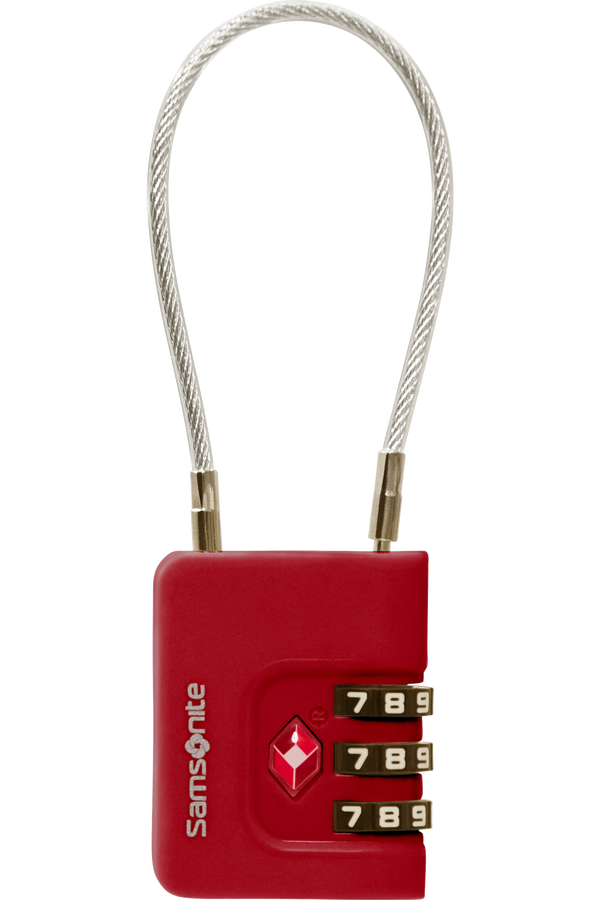 Samsonite Ta Revolution Cablelock 3 dial TSA  Rød