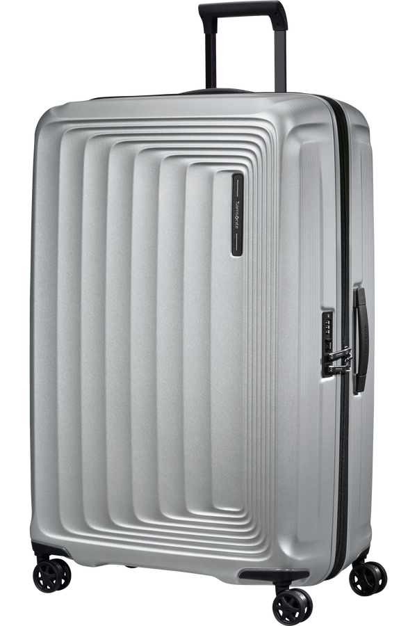 Samsonite Nuon Spinner Expandable 81cm  Mat sølv