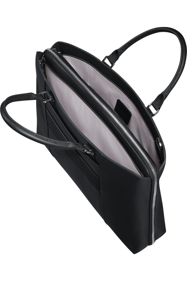 Image Biz Leather Computertaske 15.6" | Samsonite Image Biz Leather Briefcase 15.6'  Sort