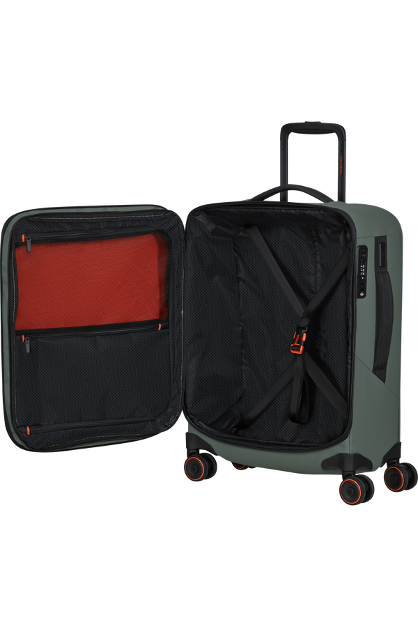 Samsonite Glazed Spinner Expandable 55cm  Salviegr&oslash;n