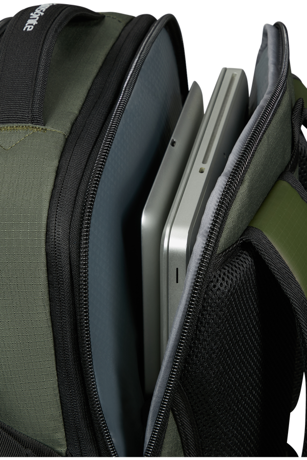 Samsonite Roadseeker Laptop Backpack Expandable L  M&oslash;rk oliven
