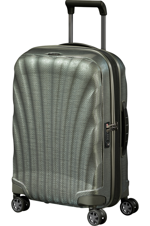 Samsonite C-Lite Spinner Expandable 55cm  Metallisk gr&oslash;n