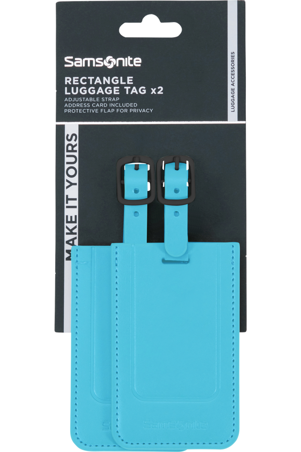Samsonite Ta Revolution Rectangle Luggage Tag x2  Levende bl&aring;