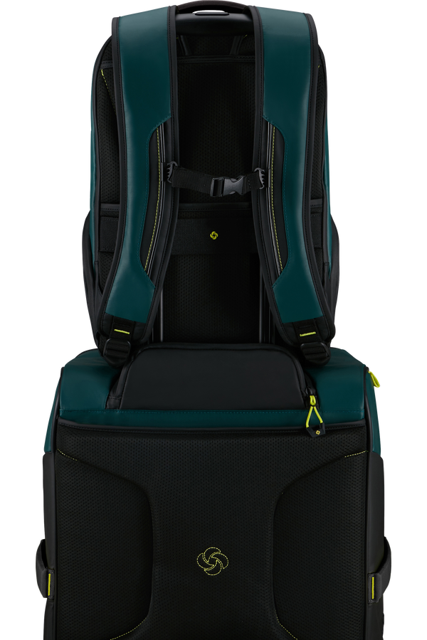 Samsonite Ecodiver URBAN LAP. BACKPACK M USB  Dark Teal/Lime
