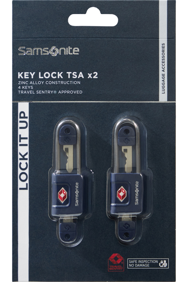 Samsonite Ta Revolution Key Lock TSA x2  Midnatsbl&aring;