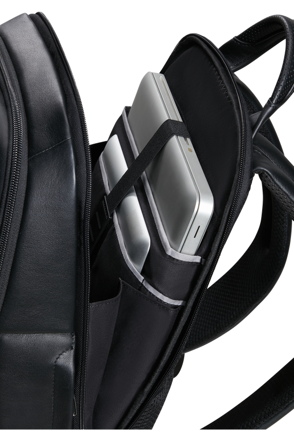 Samsonite Pro-Dlx 6 Leather Backpack 14.1'  Sort