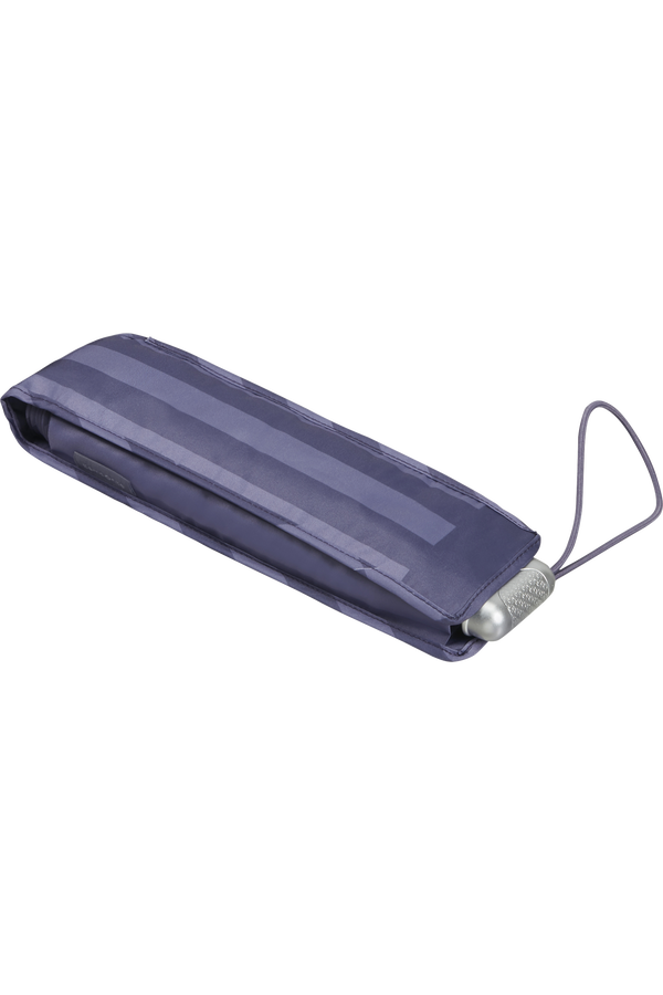 Samsonite Alu Drop S 3 Sect. Manual Flat  Smokey Violet Stripes