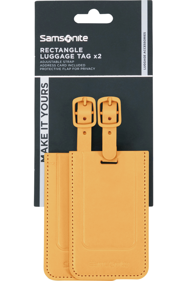 Samsonite Ta Revolution Rectangle Luggage Tag x2  Gul
