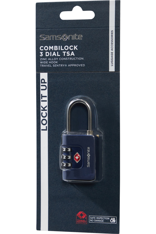Samsonite Ta Revolution Combilock 3 dial TSA  Midnatsbl&aring;