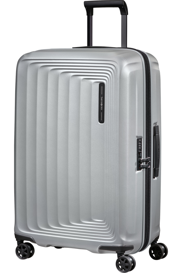 Samsonite Nuon Spinner Expandable 69cm  Mat sølv