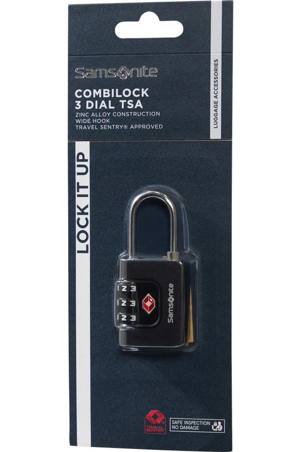 Samsonite Ta Revolution Combilock 3 dial TSA  Sort