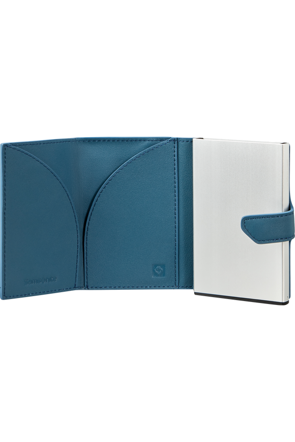 Samsonite Alu Fit Slide-up Wallet Proxis  Petrol Blue