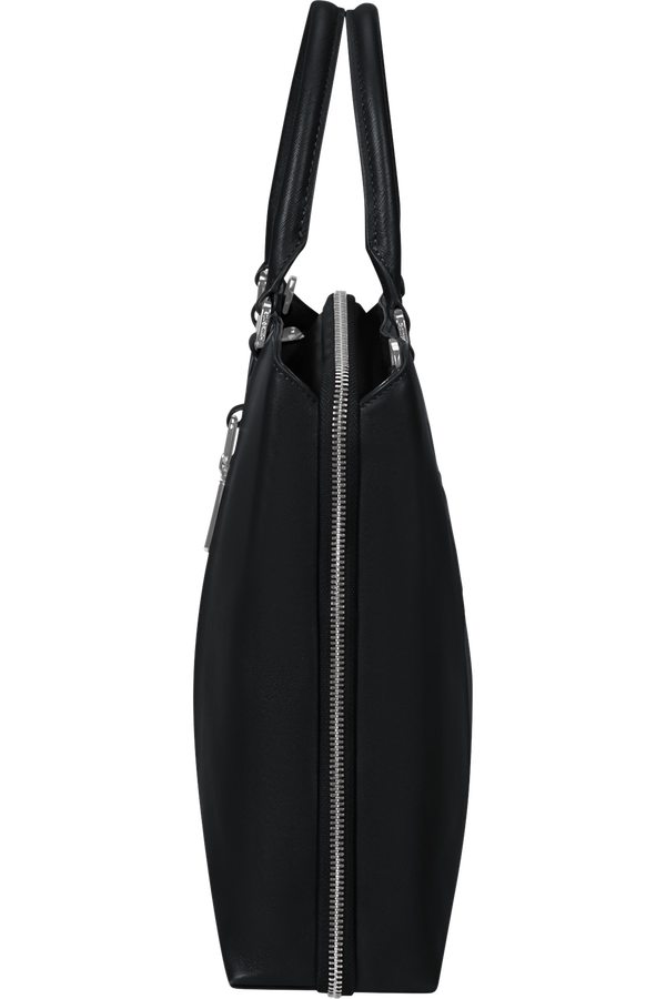 Image Biz Leather Computertaske 15.6" | Samsonite Image Biz Leather Briefcase 15.6'  Sort