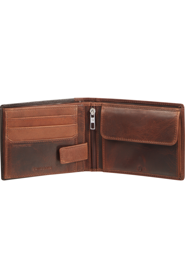 Samsonite Oleo Slg 037 - B 9cc+2hfl+Zip+2c  Mørkebrun