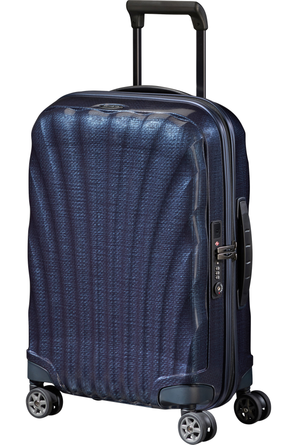 Samsonite C-Lite Spinner Expandable 55cm  Midnatsblå