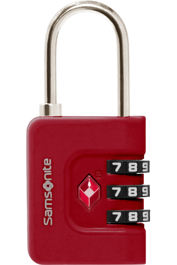 Samsonite Ta Revolution Combilock 3 dial TSA  Rød