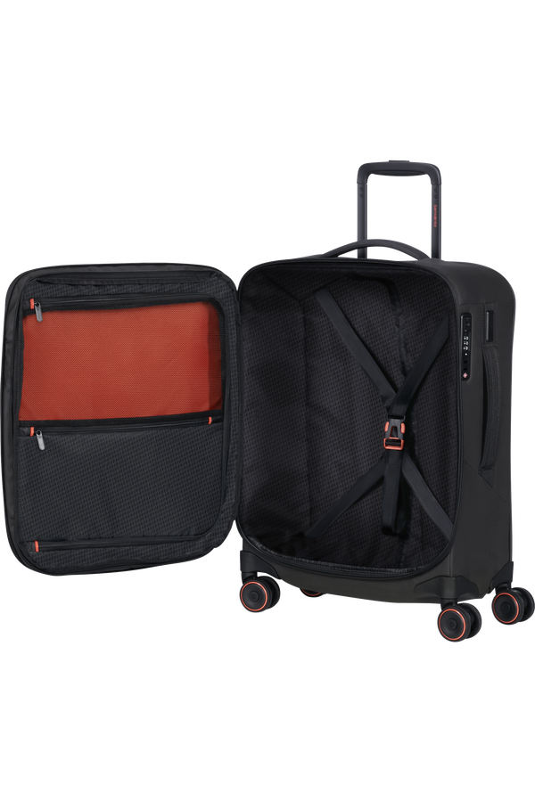 Samsonite Glazed Spinner Expandable 55cm  Sort