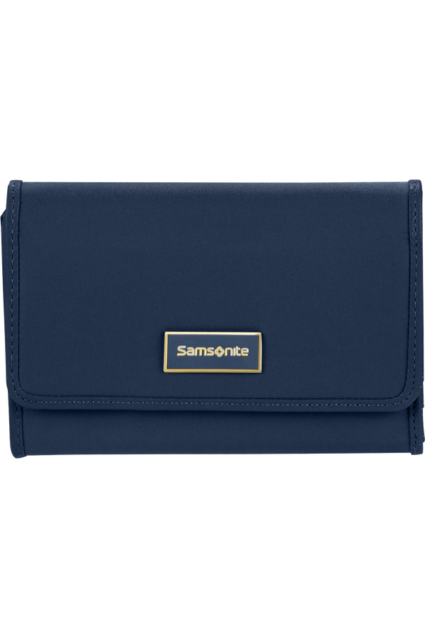 Samsonite Karissa Slg Wallet 12CC+ZIP EXT M  M&oslash;rk marinebl&aring;
