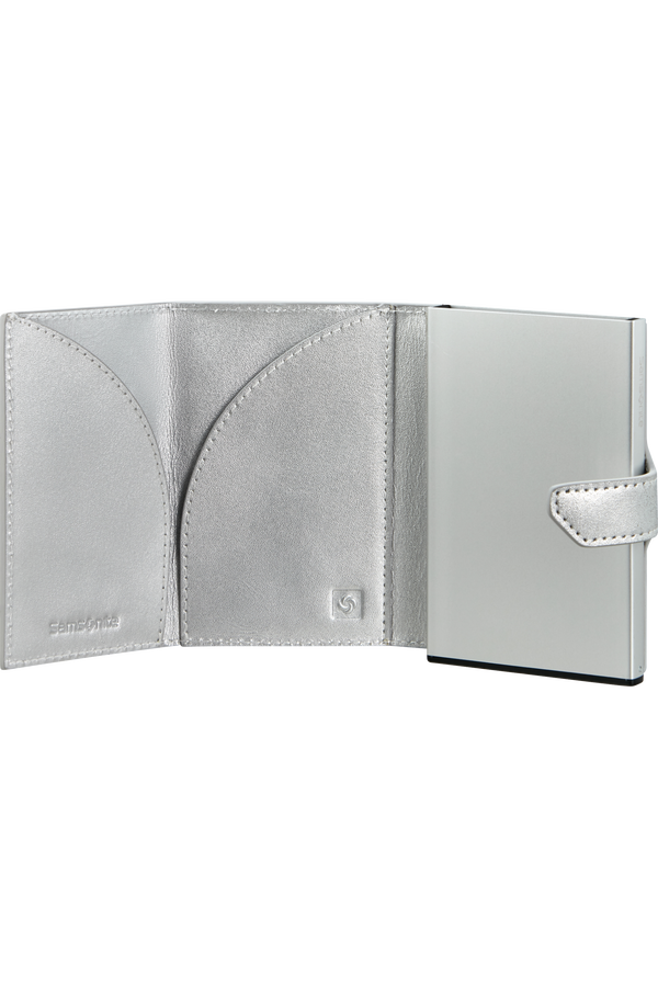 Samsonite Alu Fit Slide-up Wallet Proxis  Sølv