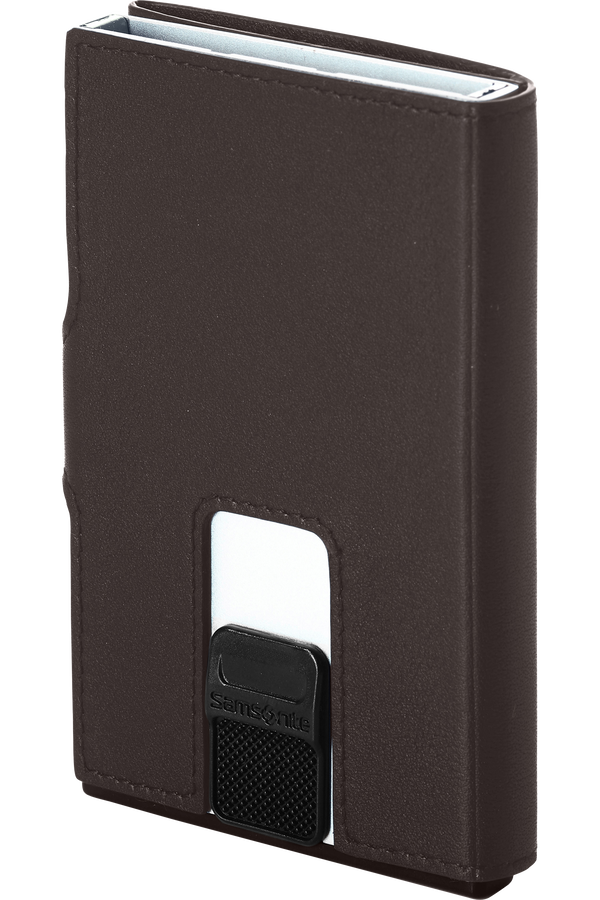 Samsonite Alu Fit 202 - Slide-up Wallet  Mørkebrun
