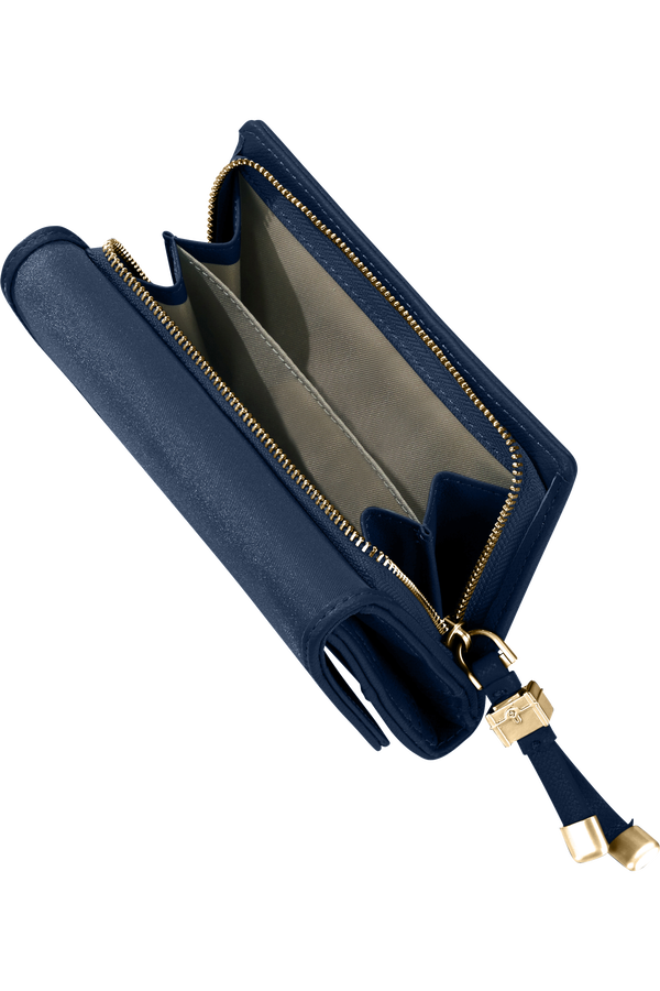 Samsonite Karissa Slg Wallet 12CC+ZIP EXT M  Mørk marineblå