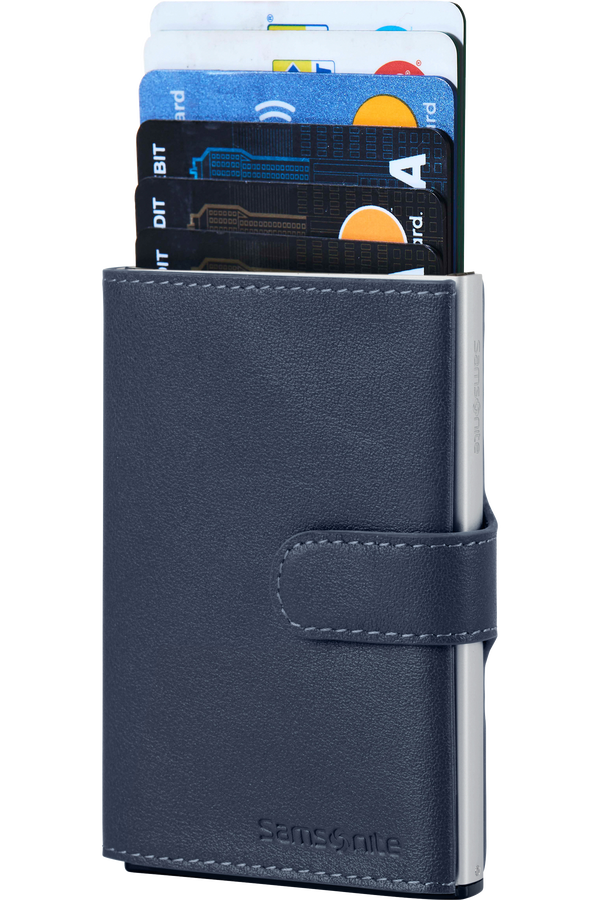 Samsonite Alu Fit 202 - Slide-up Wallet  Blå